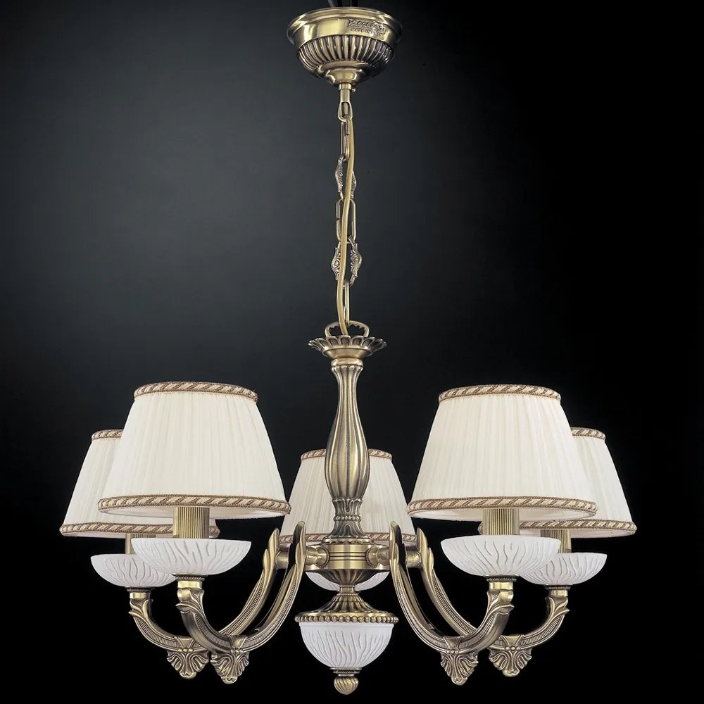Candelabru din alama 5 brate design italian 5400