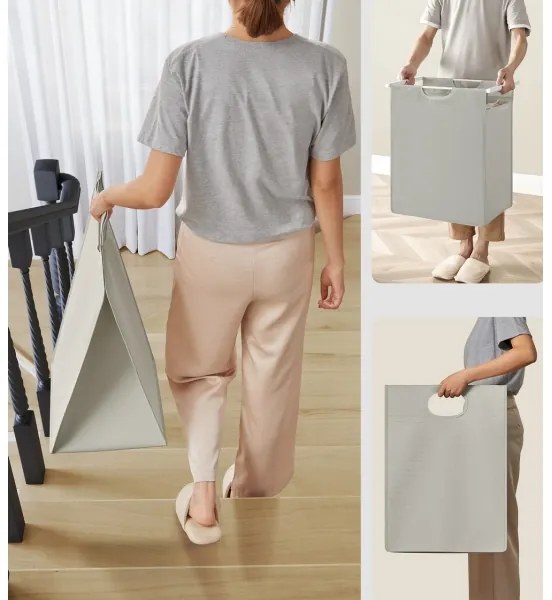 Coș pentru rufe REX alb