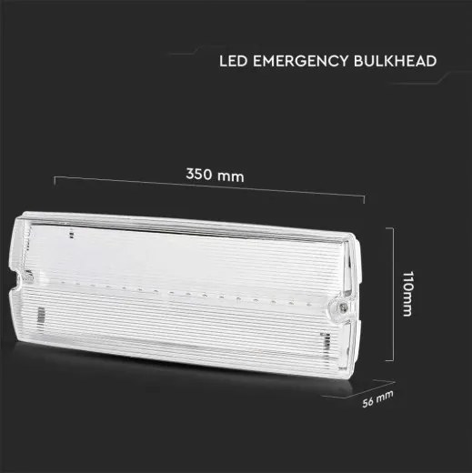 Corp de iluminat LED de urgență EMERGENCY EXIT LED/3W/230V 6400K IP65
