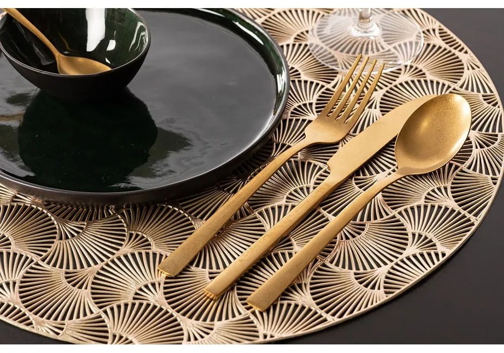 Suport de farfurie Tiseco Home Studio, ⌀ 38 cm, auriu