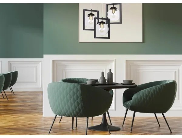 Lustră pe cablu REY 1xE27/7W/230V neagră Klausen 111023