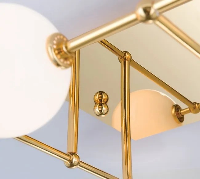 Plafoniera, Lustra aplicata tavan design modern PIPES, 24K gold plated
