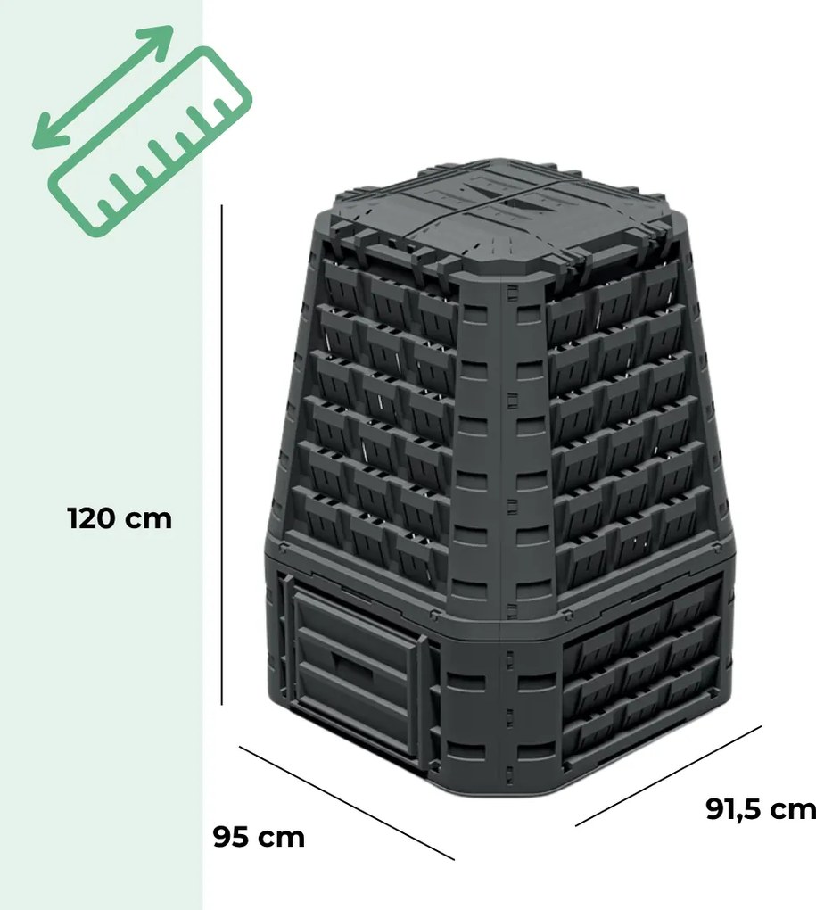 Prosperplast Compostor EVOGREEN VARIO, 750 l, negru