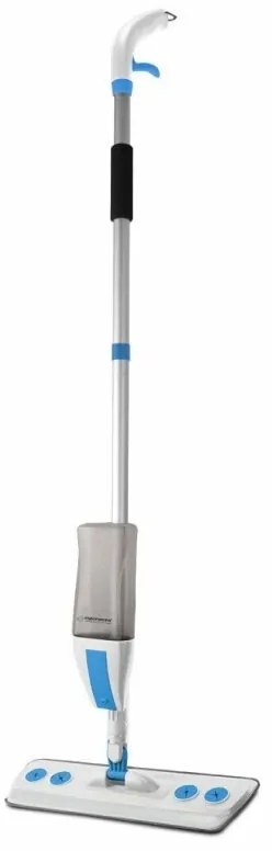 Mop cu spray Esperanza Perfect Clean 003 EHS003 126cm cap mobil microfibra rezervor 600ml Alb