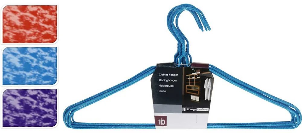 SET 10 UMERASE METAL/PP, 39 CM, DISPONIL IN 3 CULORI: ROSU/ALBASTRU/MOV