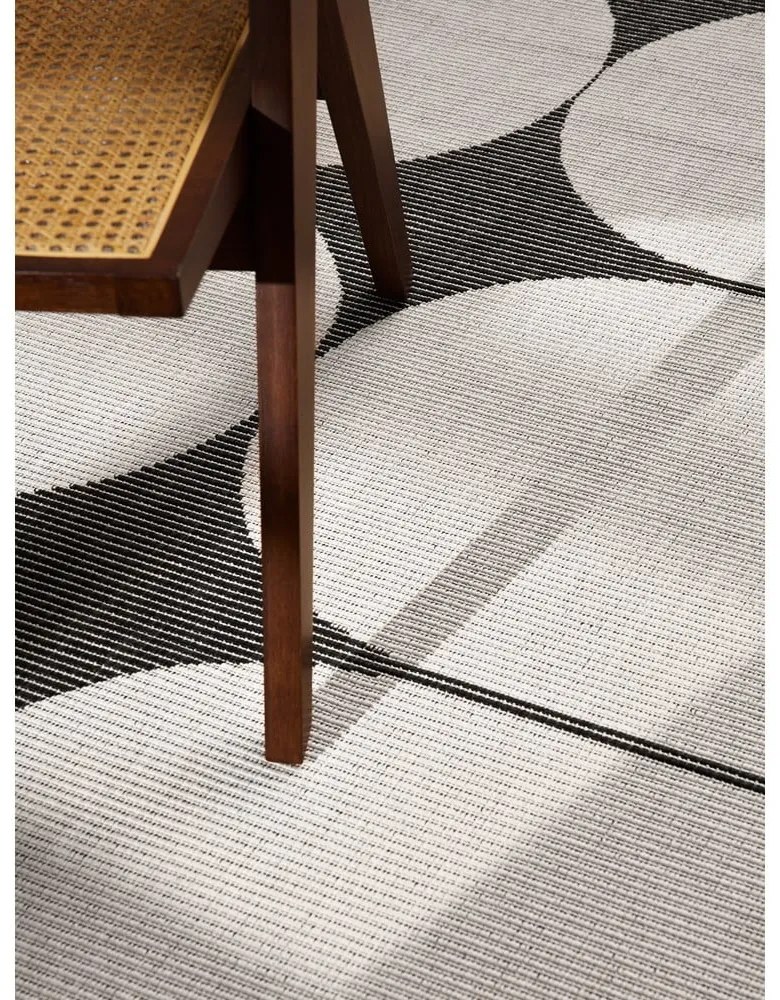 Covor pentru exterior și interior alb-negru 200x290 cm Duet Bowen – NORTHRUGS