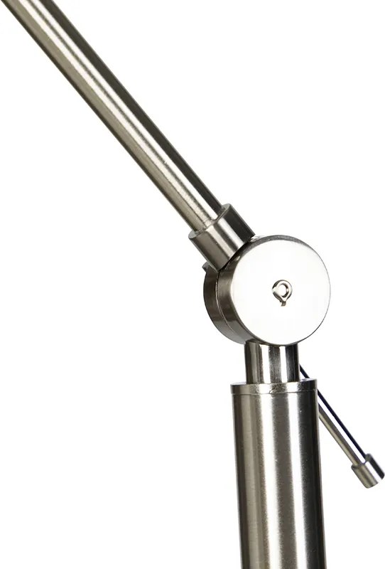 Vloerlamp zwart verstelbaar met groene kap 50cm - Editor