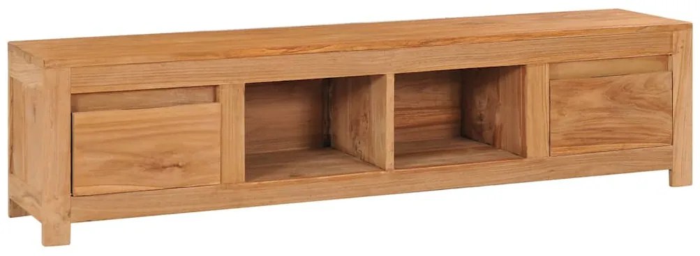 vidaXL Comodă TV, 135 x 30 x 35 cm, lemn masiv de tec