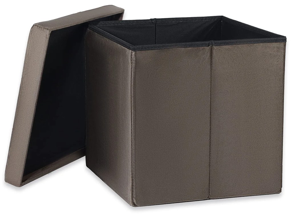 Taburet pliabil maro ZAREX VELVET L