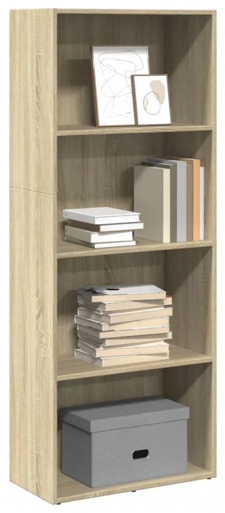 857910 vidaXL Bibliotecă, stejar sonoma, 60x30x152 cm, lemn prelucrat