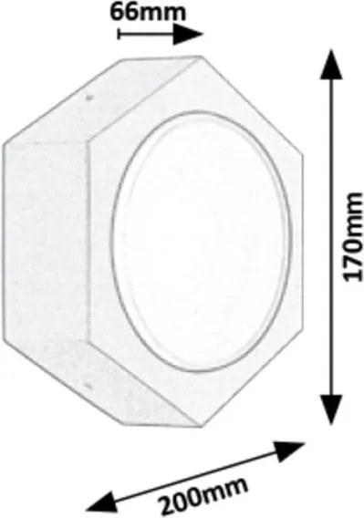 Rabalux 7964 - Aplică perete exterior LED AVOLA LED/9W/230V IP54 680lm 3000K