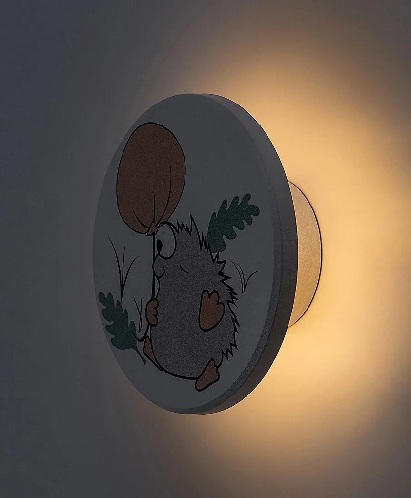 Aplica camera copii motiv arici si balon Hedgy LED CCT