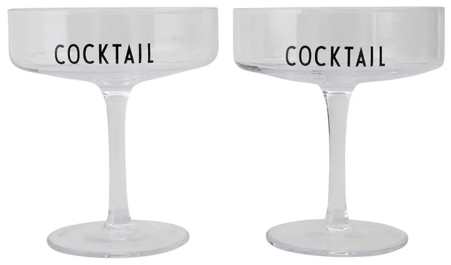 Set 2 pahare pentru cocktail Design Letters Cocktail
