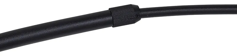 Lampa cu arc modernă neagră cu alb reglabil - XXL