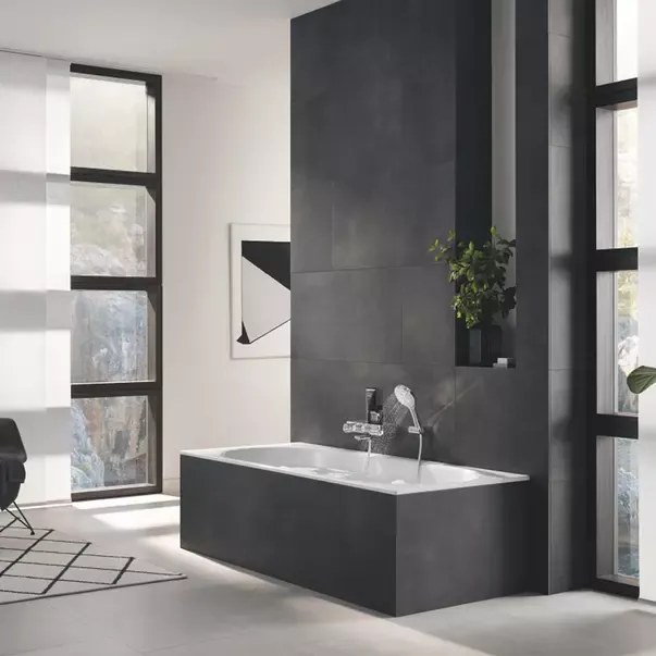 Para de dus Grohe Rainshower SmartActive 3 functii antracit lucios Hard Graphite