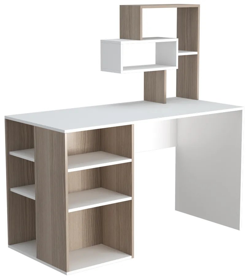 Birou haaus Ermes, Cordoba/Alb, 130 x 60 x 75 cm