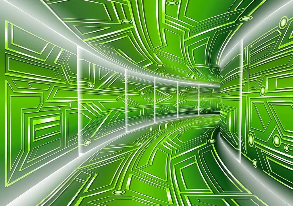 Fototapet - Coridor verde (152,5x104 cm), în 8 de alte dimensiuni noi