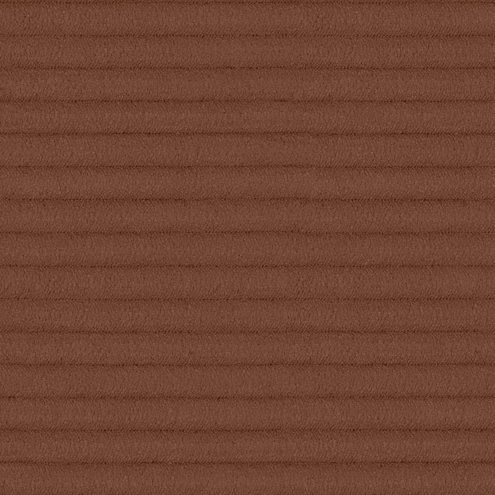 Taburet teracotă cu tapițerie din catifea reiată Campi – Cosmopolitan Design