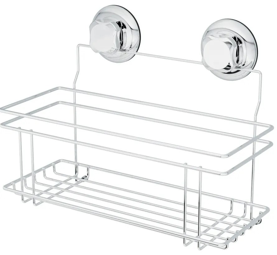 Raft pentru baie argintiu autoadeziv din metal Bestlock Bath – Compactor