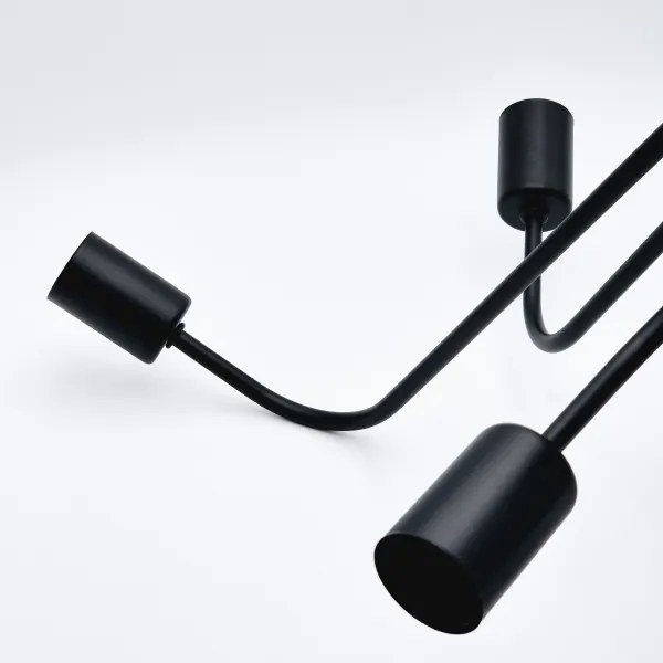 Lustră aplicată TRINITY 5xE27/15W/230V negru