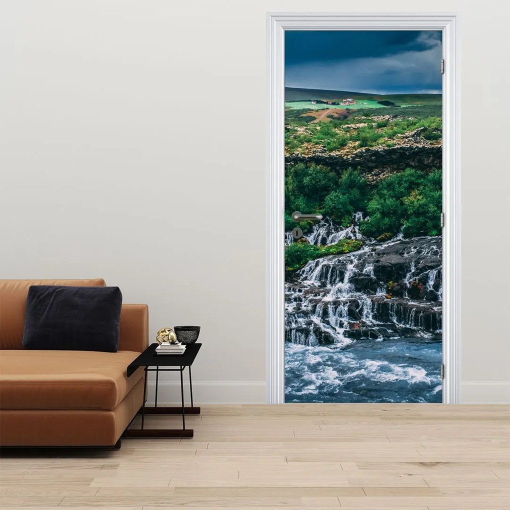 Fototapet pentru ușă - Cascadele în natură (95x205cm)