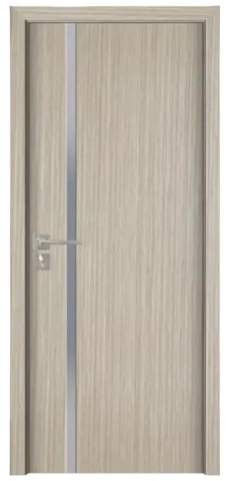 Usa Interior din MDF Novo Doors ND04 LUX PREMIUM, Cadru din Lemn Masiv, KIT COMPLET, Toc Reglabil de 10 CM INCLUS, Plinta pe Ambele Parti (Culoare: