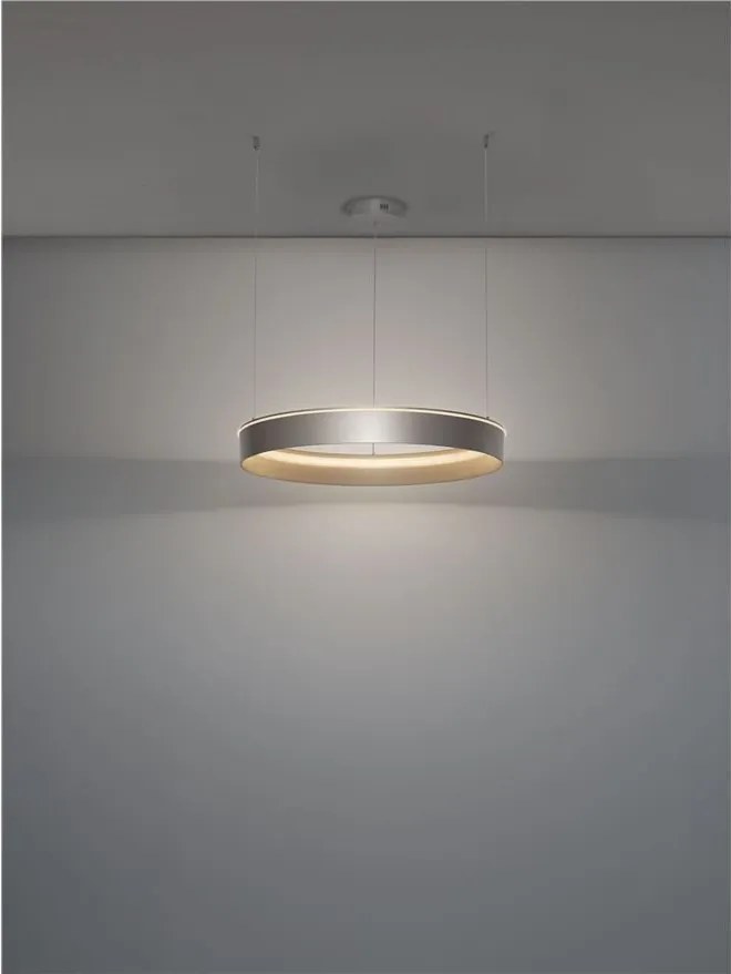 Lustra LED design circular OLIVIA nickel D-78cm