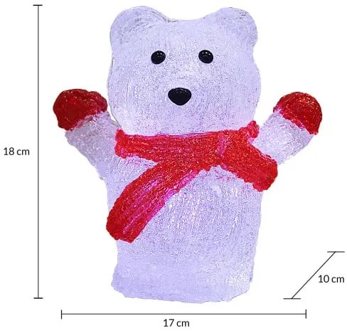 Deuba Ursul polar de Craciun cu iluminare LED