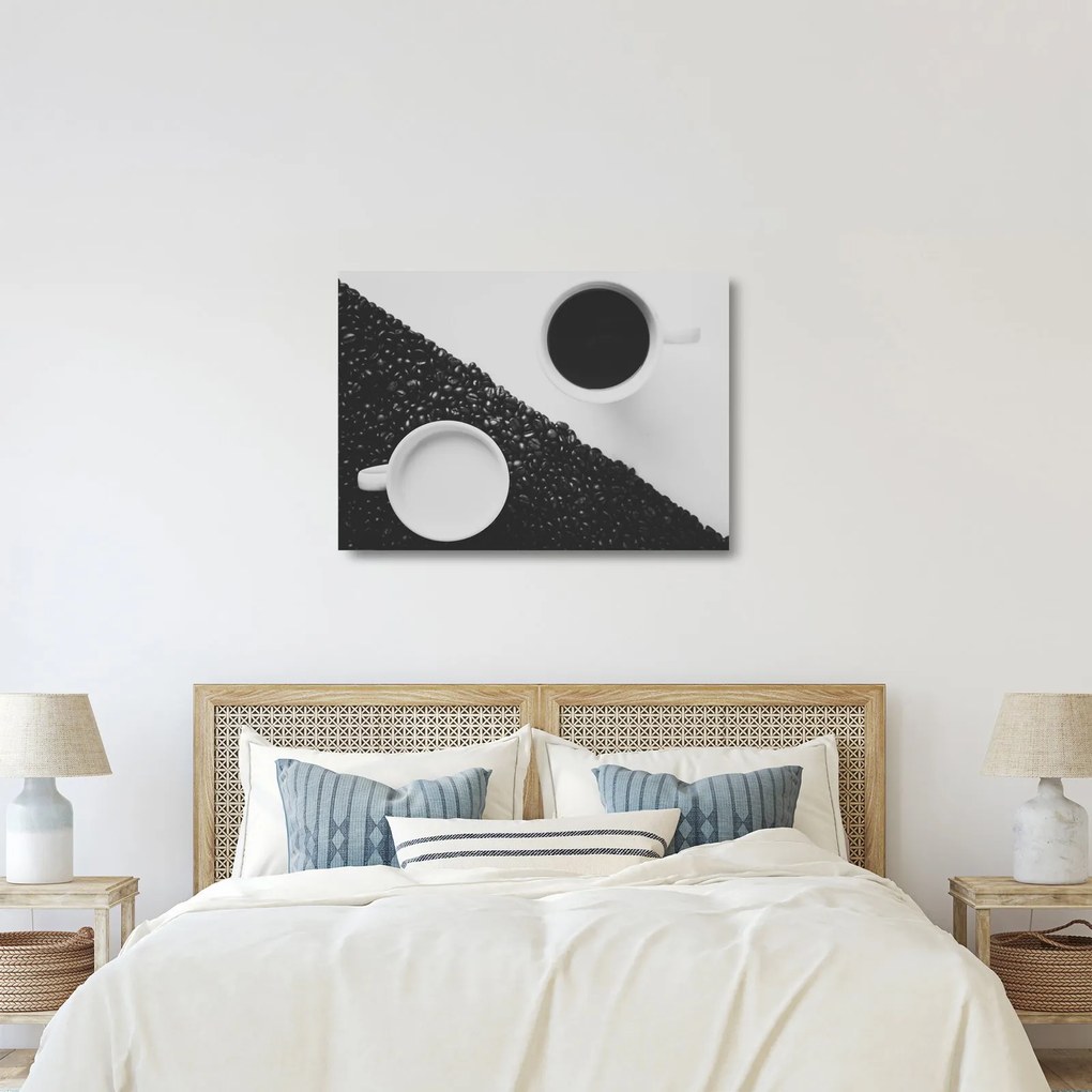 Tablou pe sticlă cu cafea (70x50 cm)