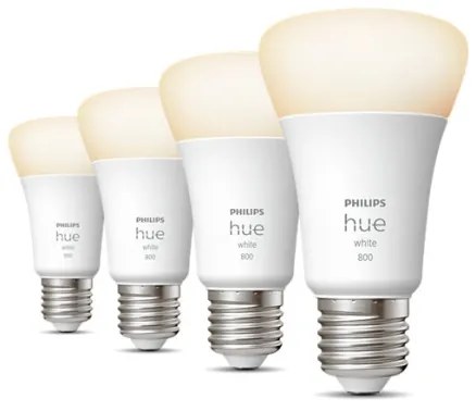 SET 4x bec LED dimabil Philips Hue WHITE A60 E27/9W/230V 2700K