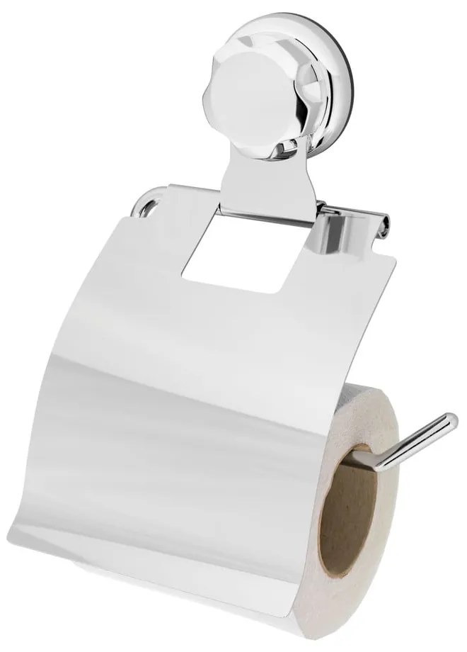 Suport pentru hârtie igienică argintiu autoadeziv din metal Bestlock Bath – Compactor