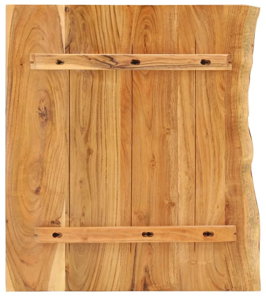 Blat lavoar de baie, 80 x 55 x 2,5 cm, lemn masiv de acacia 80 x 55 x 2.5 cm