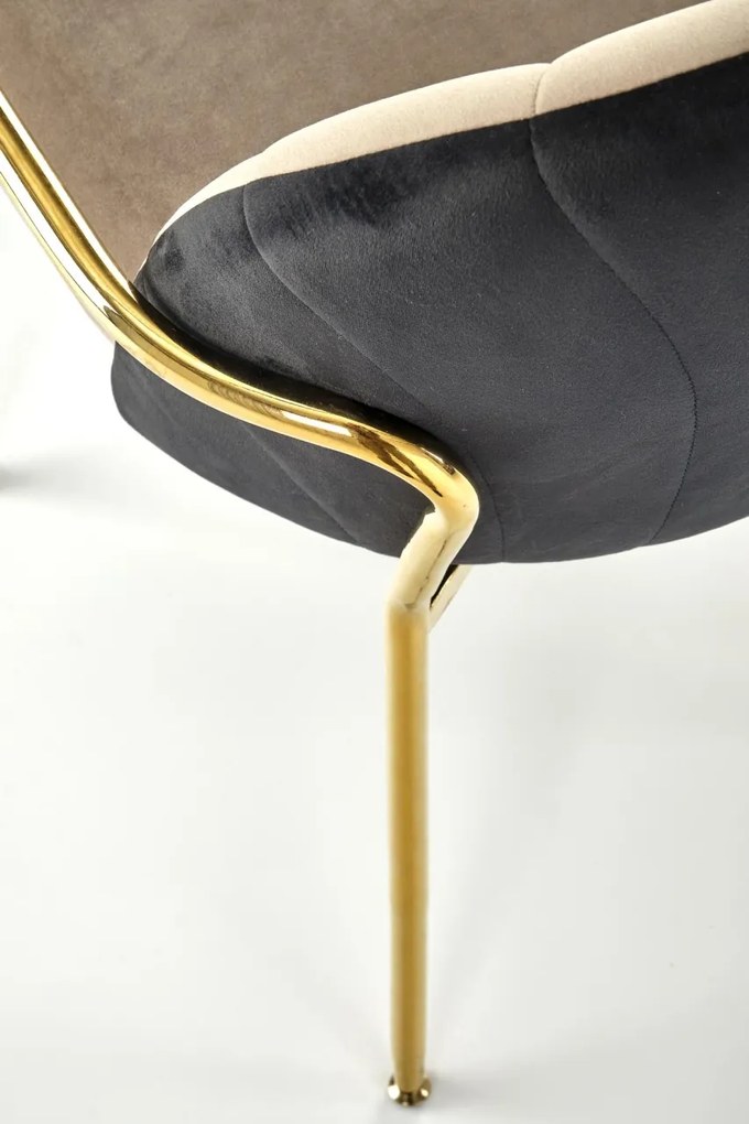 Scaun K500 velvet bej - negru