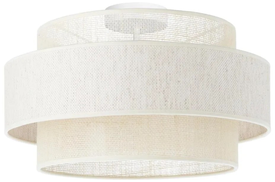 Plafonieră BOHO 1xE27/60W/230V, diametru 40 cm, crem/jută