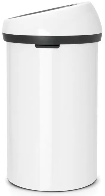 Cos de gunoi Brabantia Touch Bin 647246, 60 L, Deschidere lina si silentioasaă, Alb