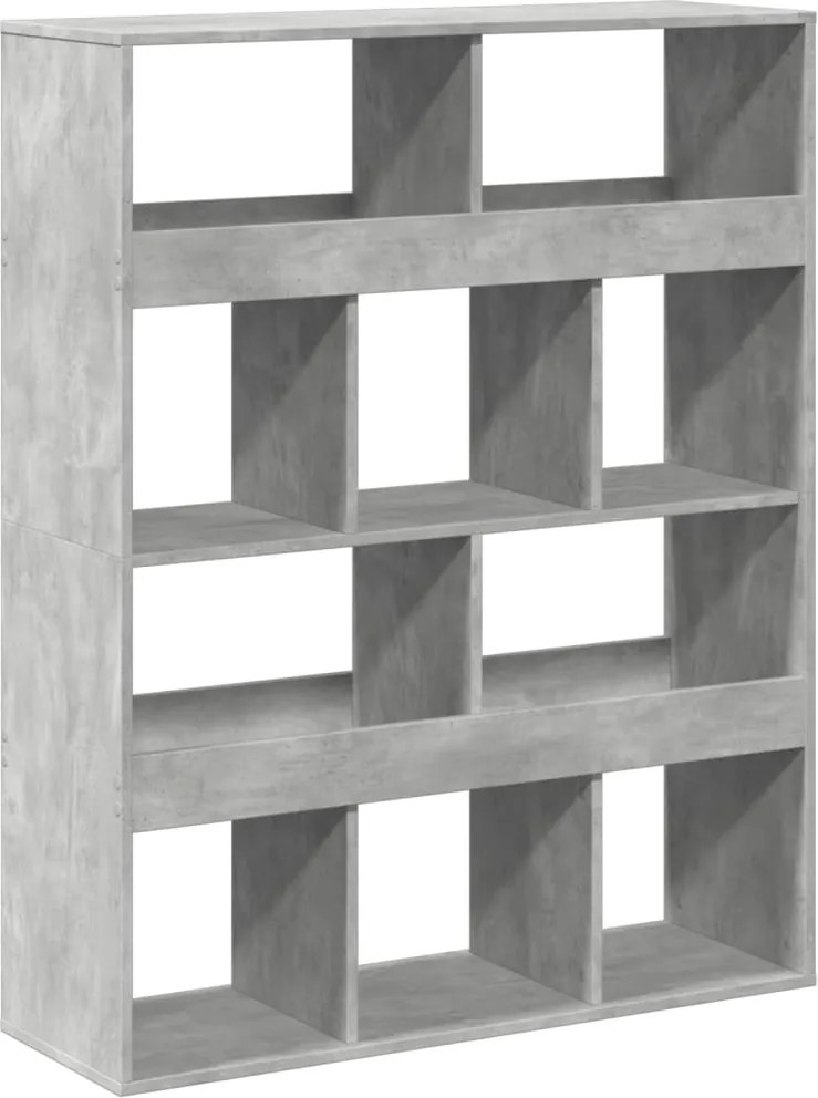 vidaXL Separator de cameră, gri beton, 100x33x125,5 cm, lemn prelucrat