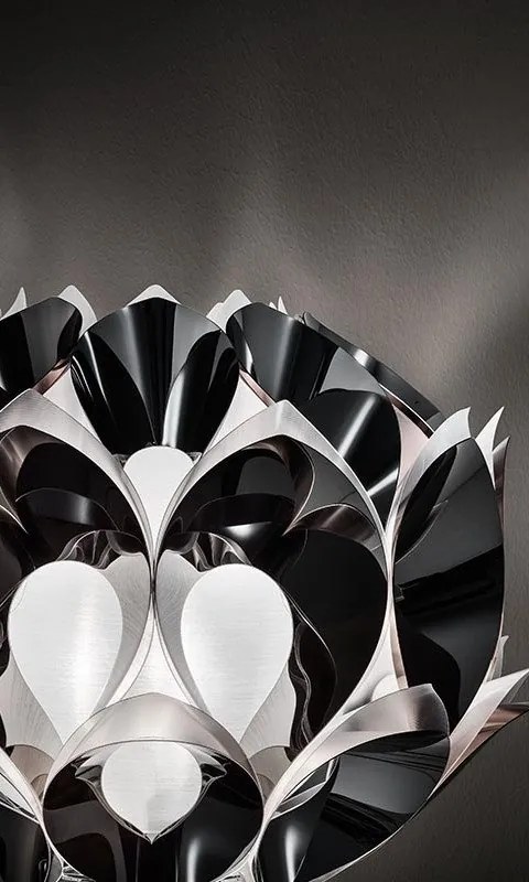Lampadar cu trepied realizat manual Flora Pewter