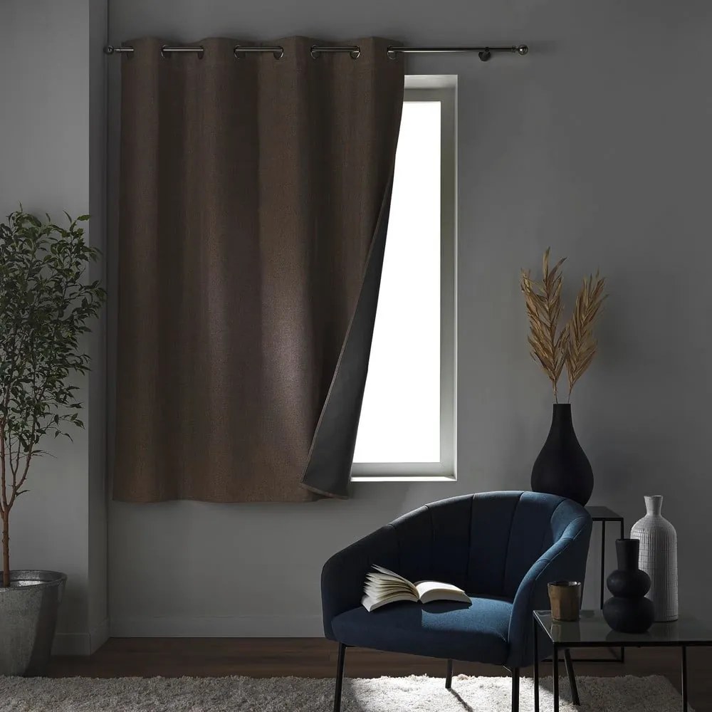 Draperie maro blackout 140x180 cm Crepuscule – douceur d'intérieur