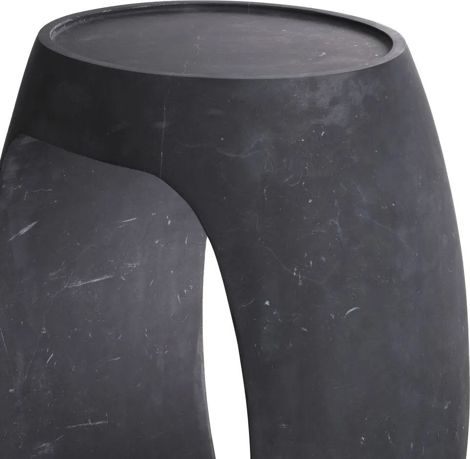 Masuta laterala design LUX Clipper high, negru 115369 HZ