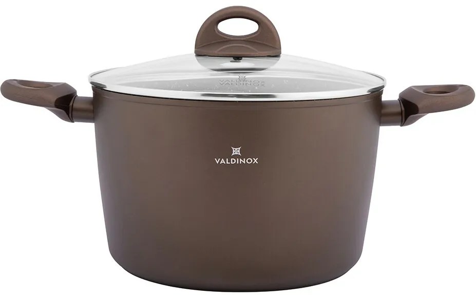 Valdinox Aurum Cratiță cu suprafață antiaderentă cu capac, 24 cm, 6 l