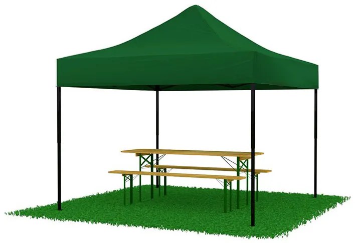 Cort pavilion pliabil  3x3  verde SQ LITE