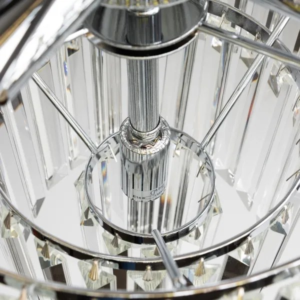 Lustră de cristal pe lanț Brilagi MOZART 5xE14/40W/230V crom lucios