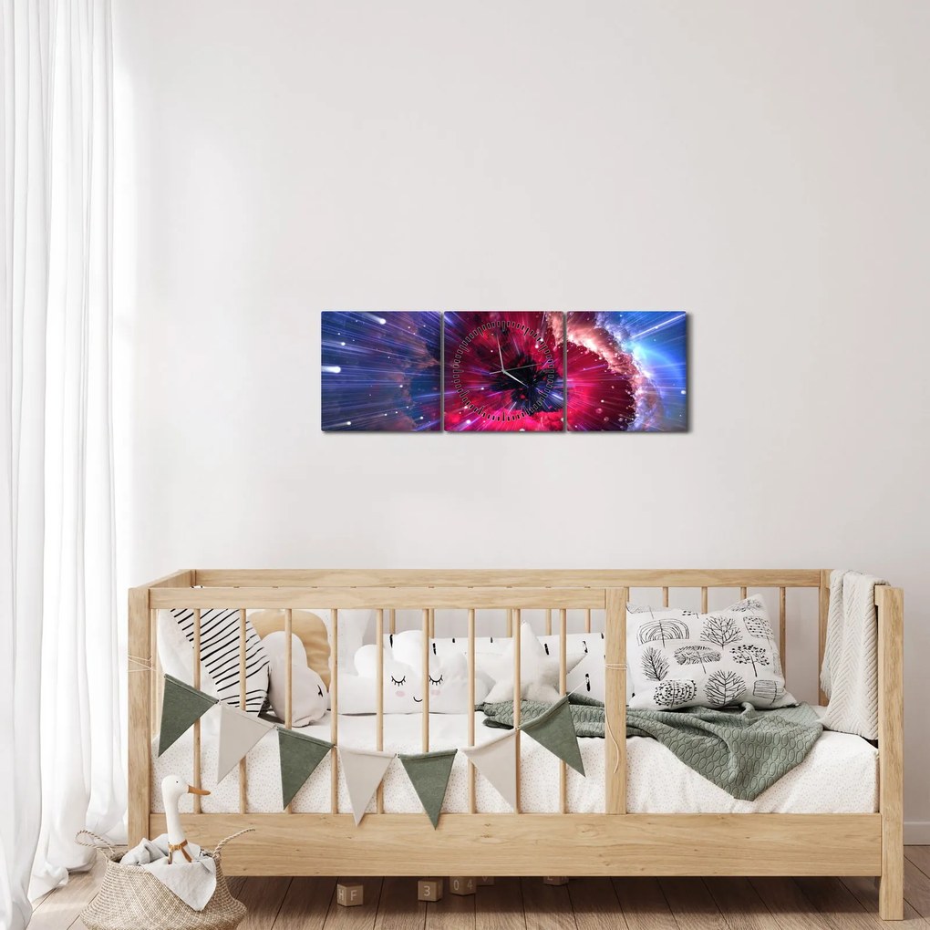 Tablou - Energia universului (cu ceas) (90x30 cm)