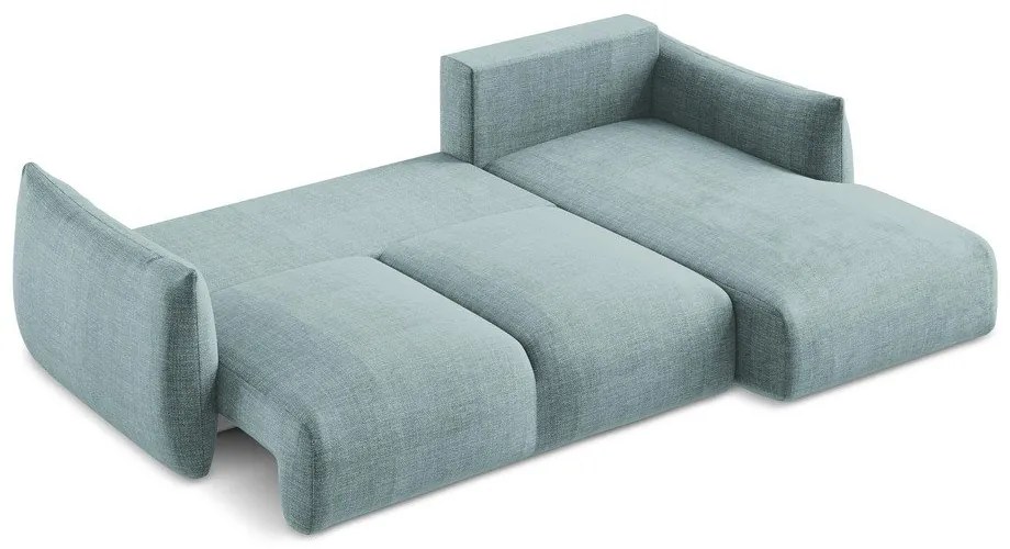 Colțar albastru extensibil (cu colț pe partea dreaptă/cu șezlong) Leila – Makamii