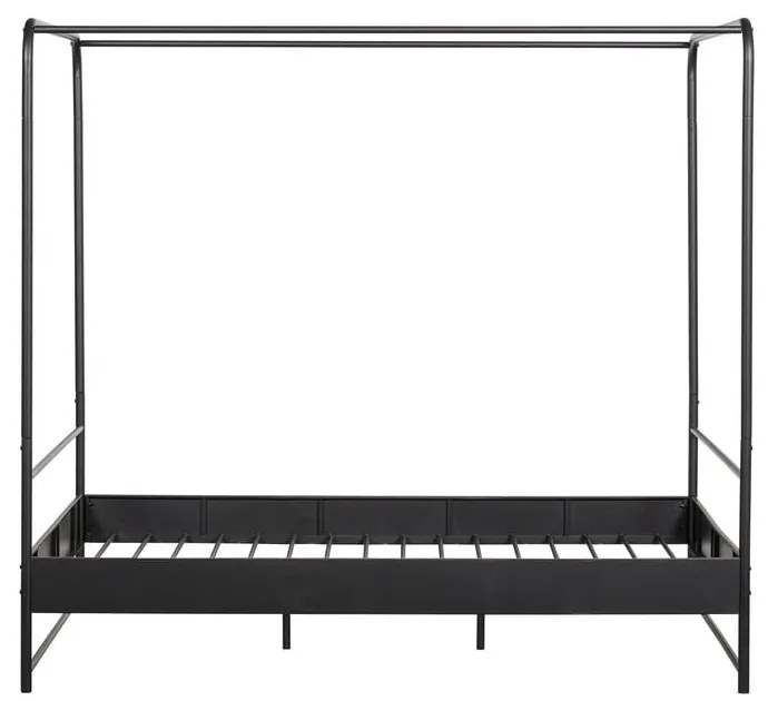 Pat metalic dublu vtwonen Bunk, 160 x 200 cm, negru