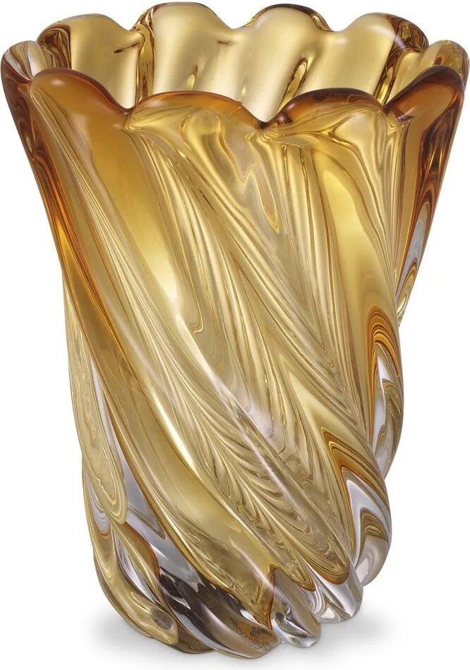 Vaza flori, Vas decorativ Contessa S, galben 115406 HZ