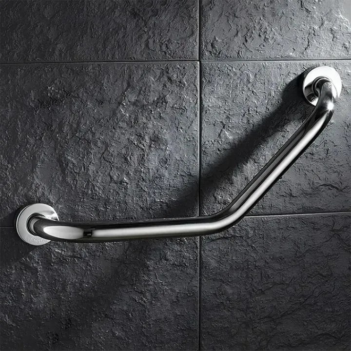 Bara de sprijin unghiulara pentru baie crom