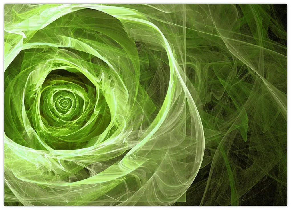 Tablou - Abstract Rose Green (70x50 cm)