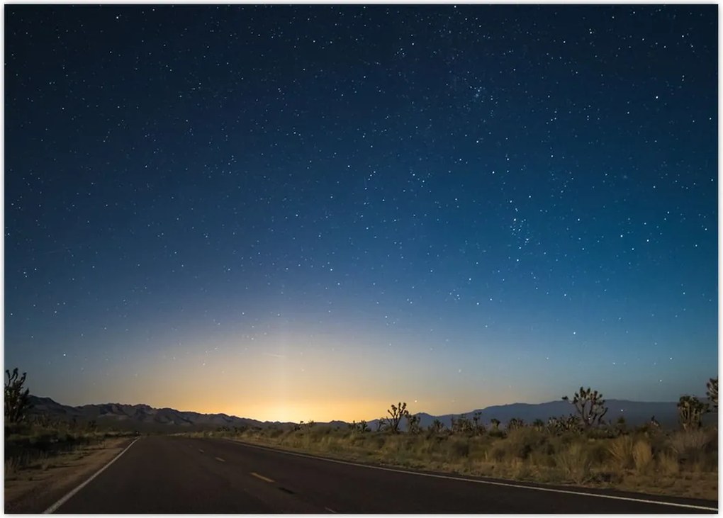 Tablou - Cer de noapte deasupra drumului (70x50 cm)