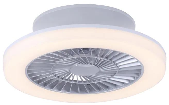 Ventilator de tavan gri, inclusiv LED - Maki